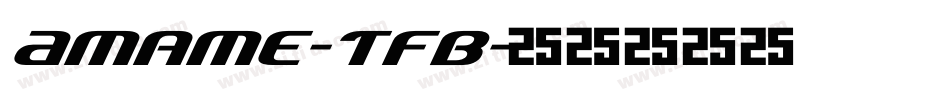 Amame-TFB字体转换