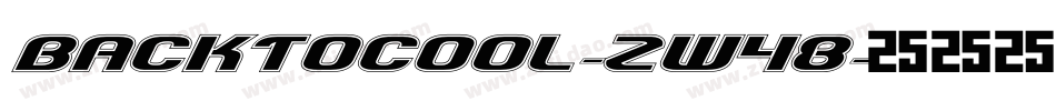 Backtocool-Zw48字体转换