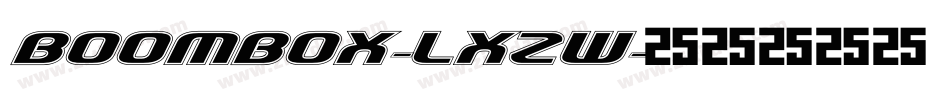 Boombox-lxZw字体转换