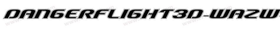 DangerFlight3D-waZw字体转换