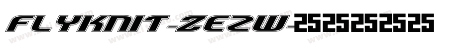 Flyknit-zeZw字体转换