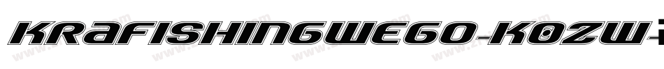 KrAFishingWeGo-K0zW字体转换