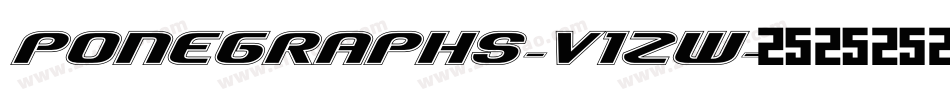 Ponegraphs-V1Zw字体转换
