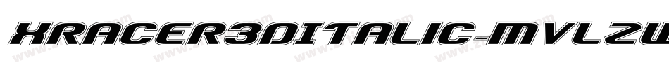 XRacer3DItalic-MVLZw字体转换