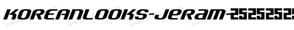 KoreanLooks-jErAM字体转换