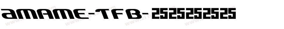 Amame-TFB字体转换