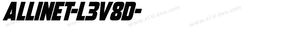 Allinet-L3V8D字体转换