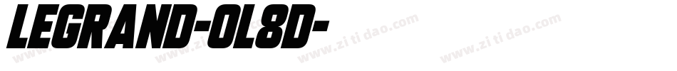 Legrand-0l8d字体转换