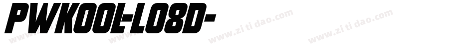 Pwkool-lO8D字体转换
