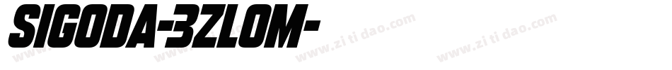 Sigoda-3zl0M字体转换 Sigoda-3zl0M字体转换