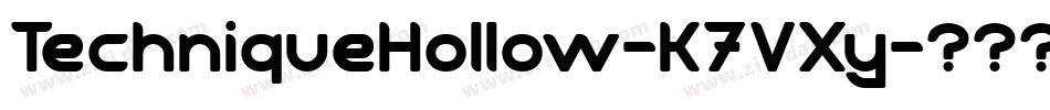 TechniqueHollow-K7VXy字体转换