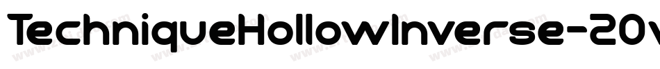 TechniqueHollowInverse-2Ovxd字体转换