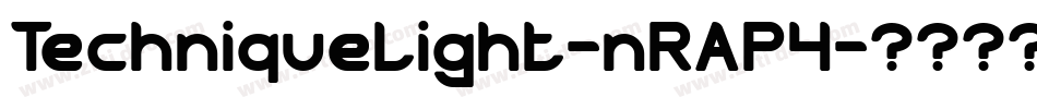 TechniqueLight-nRAP4字体转换