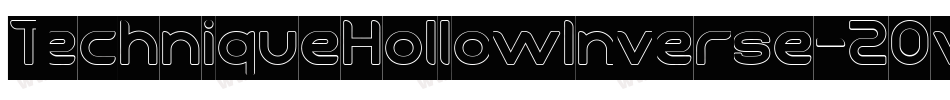 TechniqueHollowInverse-2Ovxd字体转换