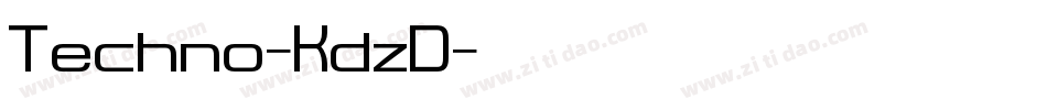 Techno-KdzD字体转换
