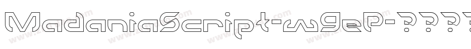 MadaniaScript-w9eP字体转换