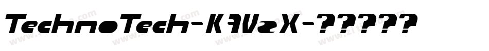TechnoTech-K7VzX字体转换