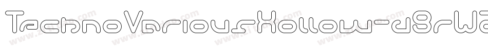 TechnoVariousHollow-d9rWZ字体转换