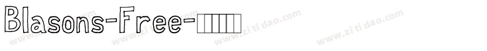 Blasons-Free字体转换