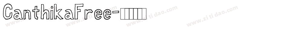 CanthikaFree字体转换