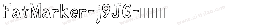 FatMarker-j9JG字体转换