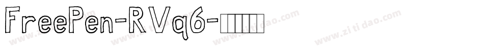FreePen-RVq6字体转换