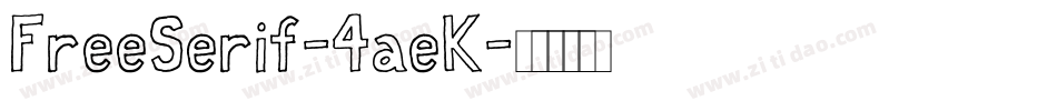 FreeSerif-4aeK字体转换
