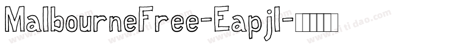 MalbourneFree-Eapjl字体转换