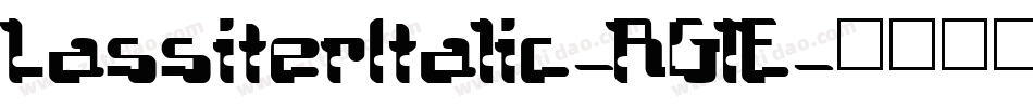 LassiterItalic-RGlE字体转换 LassiterItalic-RGlE字体转换