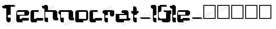 Technocrat-1Gle字体转换