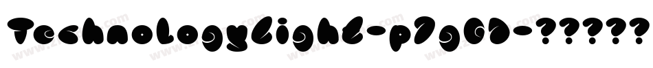 TechnologyLight-p7gGD字体转换
