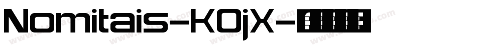 Nomitais-KOjX字体转换