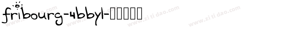 Fribourg-4BByl字体转换