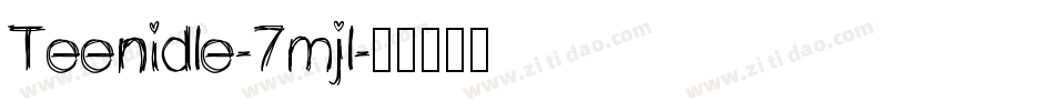 Teenidle-7mjl字体转换
