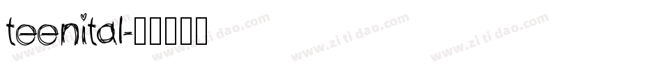 teenital字体转换
