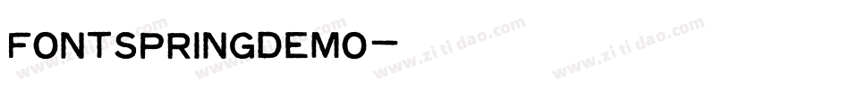 FONTSPRINGDEMO字体转换