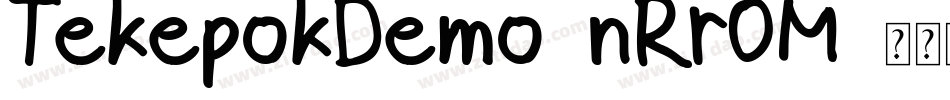 TekepokDemo-nRrOM字体转换