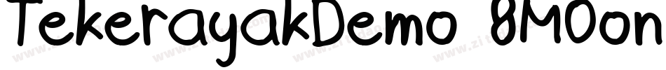 TekerayakDemo-8MOon字体转换