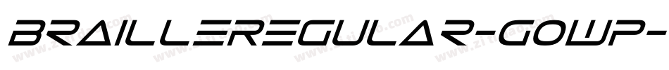BrailleRegular-GOwP字体转换