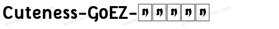 Cuteness-G0EZ字体转换