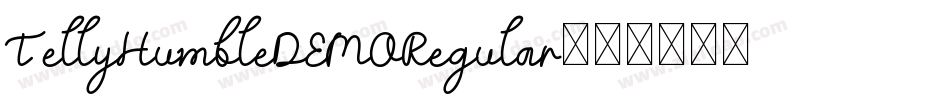 TellyHumbleDEMORegular字体转换