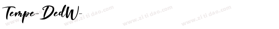 Tempe-DedW字体转换