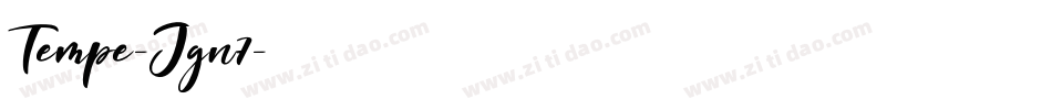 Tempe-Jgn7字体转换