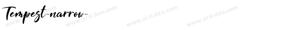 Tempest-narrow字体转换