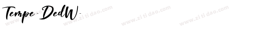 Tempe-DedW字体转换