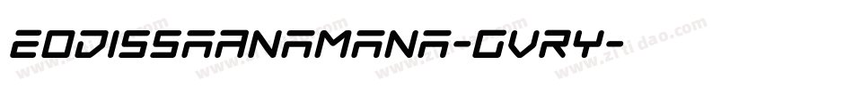 EodissaAnamana-GvRy字体转换