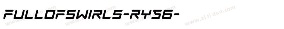Fullofswirls-Ry56字体转换