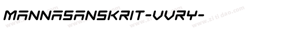 Mannasanskrit-vVRy字体转换