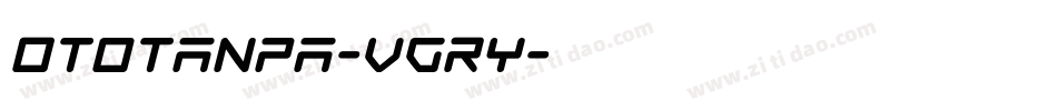 Ototanpa-vgRy字体转换
