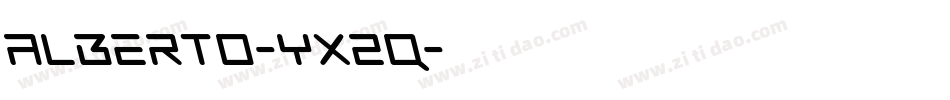 Alberto-yx2q字体转换